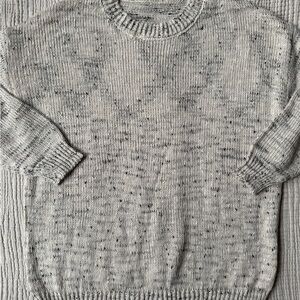 Speckled Gray Women's Crew Neck Sweater